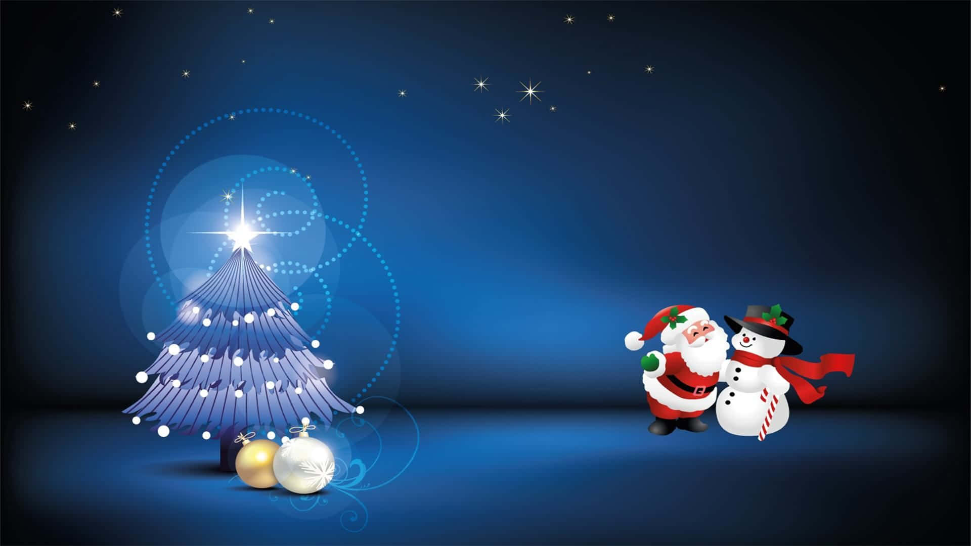 Blue Animated Christmas Background