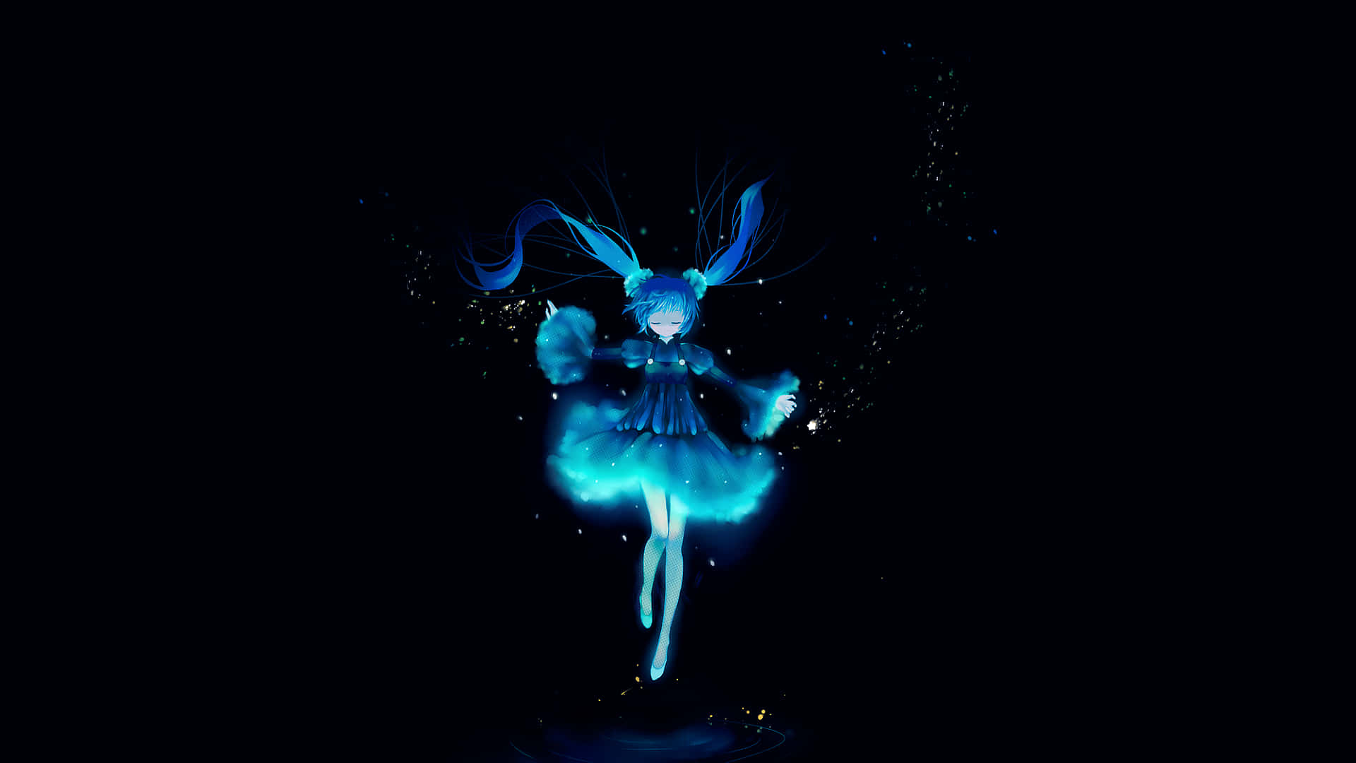 Blue Anime Hatsune Miku