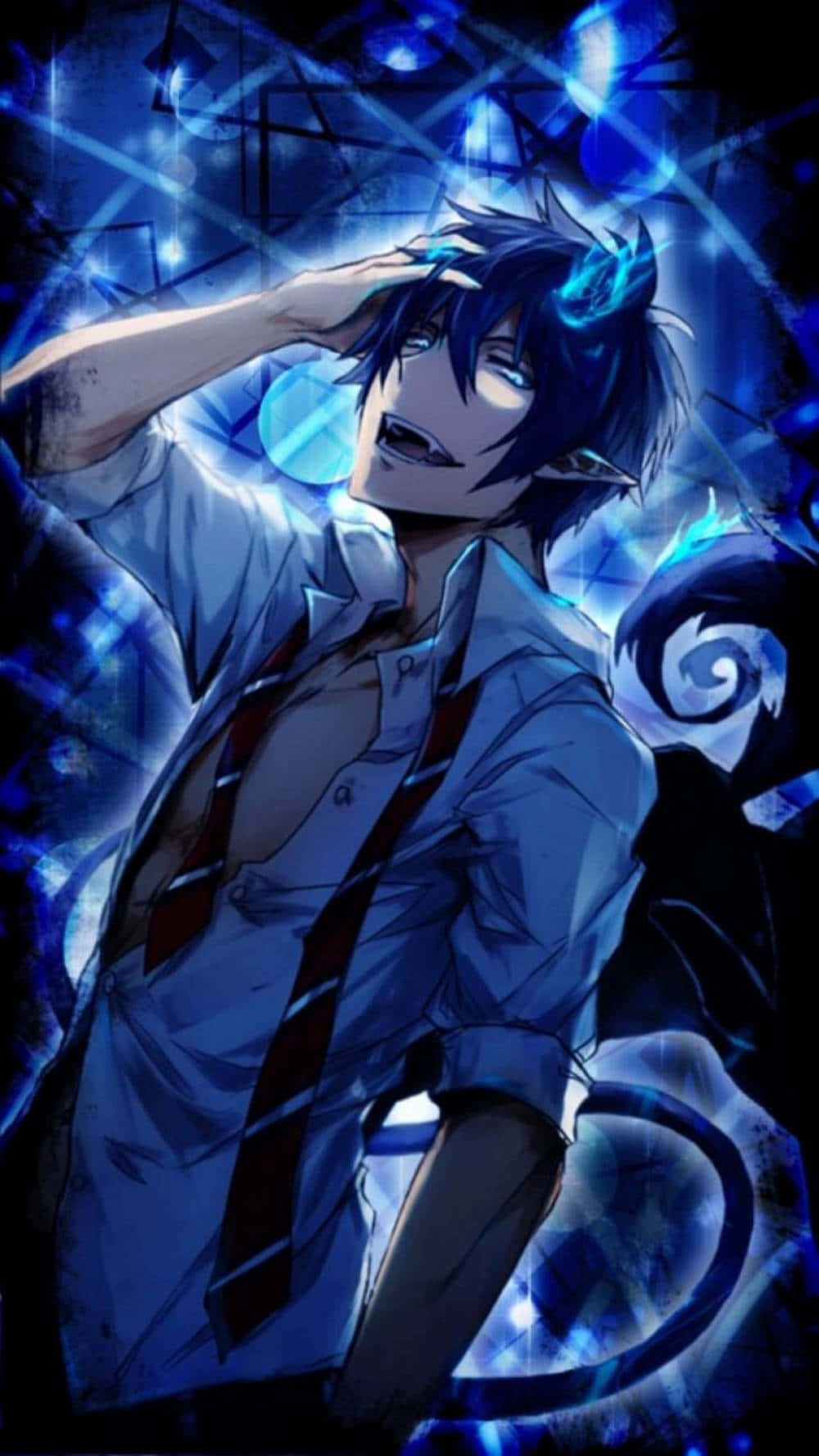 Blue Anime Heroes Rin Okumura
