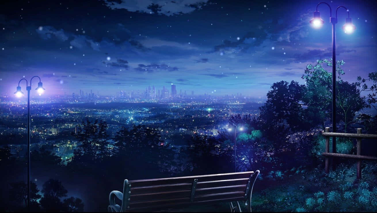 Blue Anime Japanese Anime Landscape