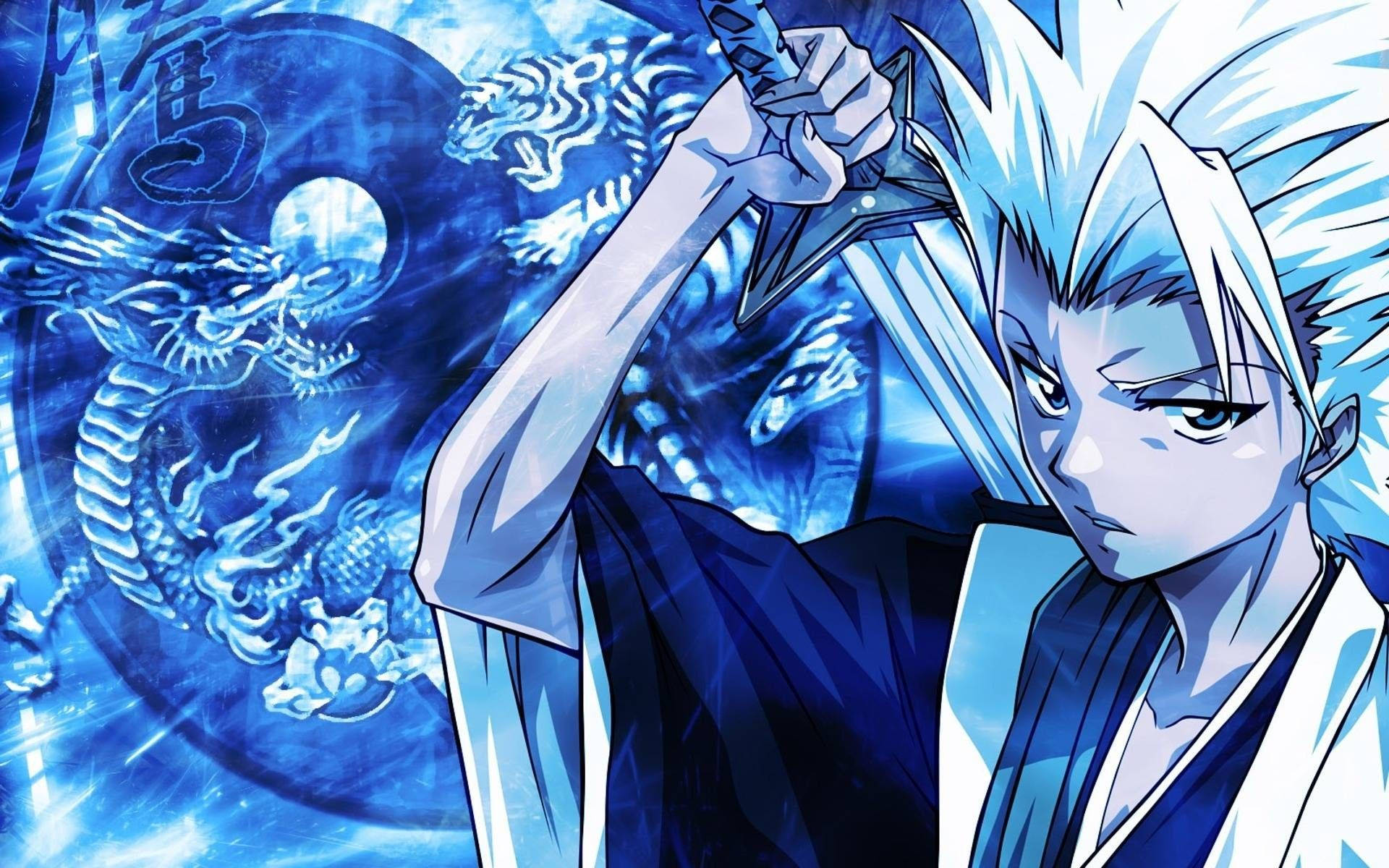 Blue Anime Toshiro Hitsugaya Aesthetic