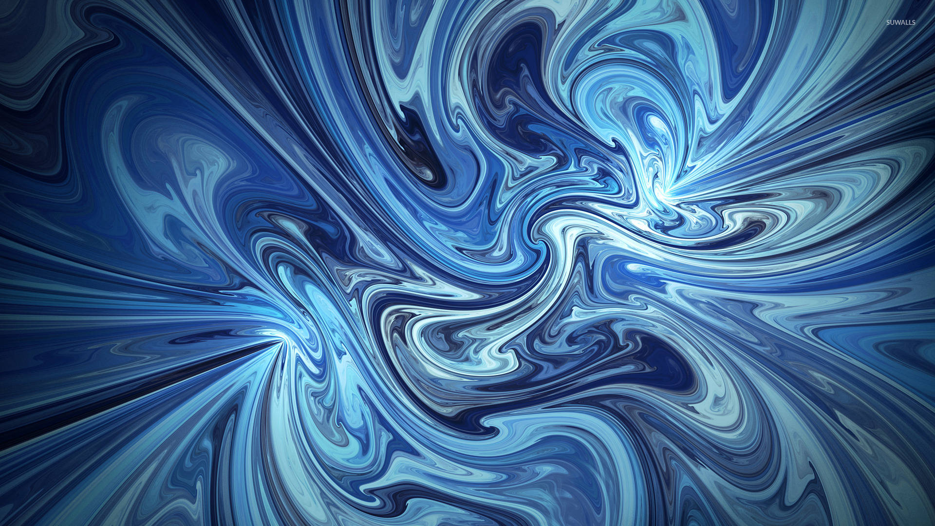 Blue Art Fluid Background