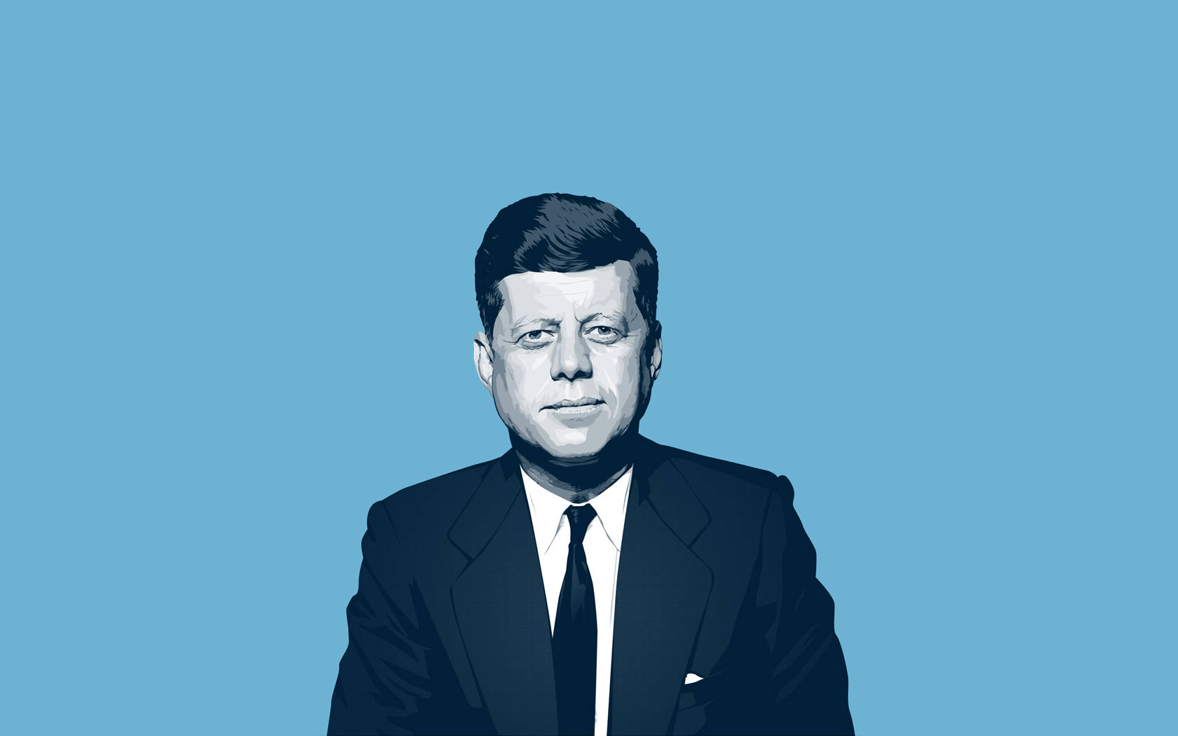 Blue Art John F. Kennedy Background