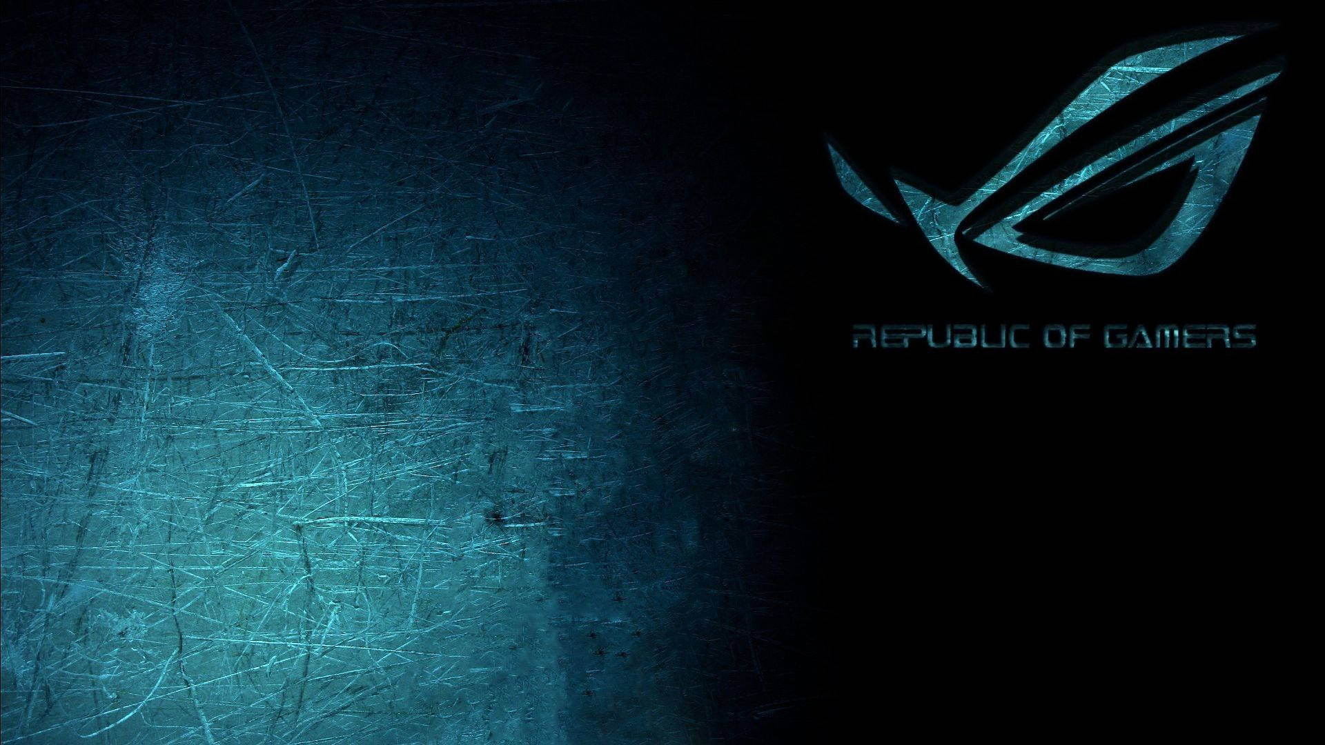 Blue Asus Rog 1080p Gaming Background