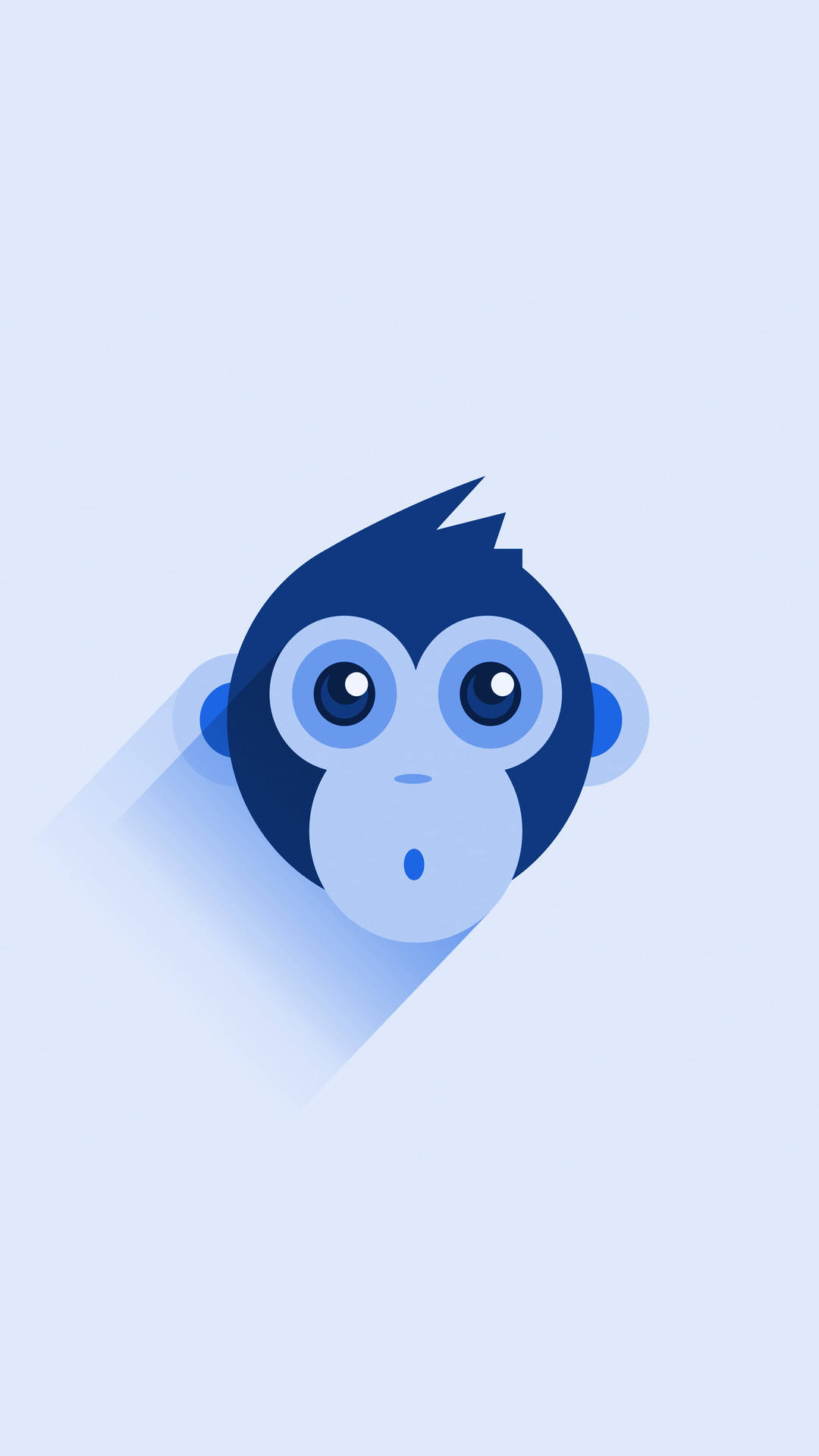 Blue Baby Monkey Background