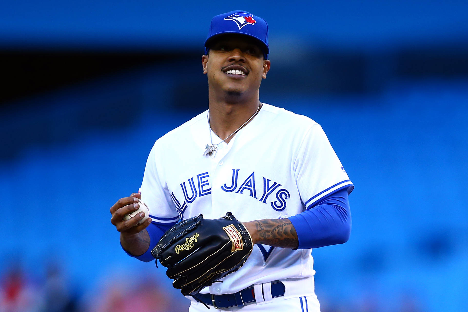 Blue Background Marcus Stroman Background