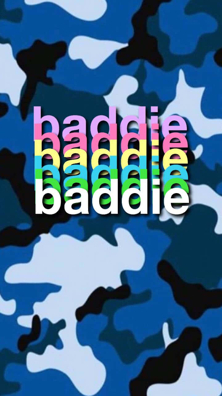 Blue Baddie Camouflage Background