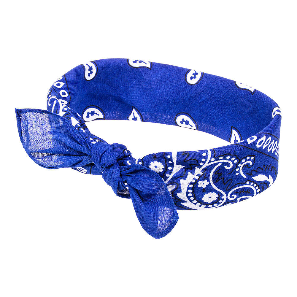 Blue Bandana Headband