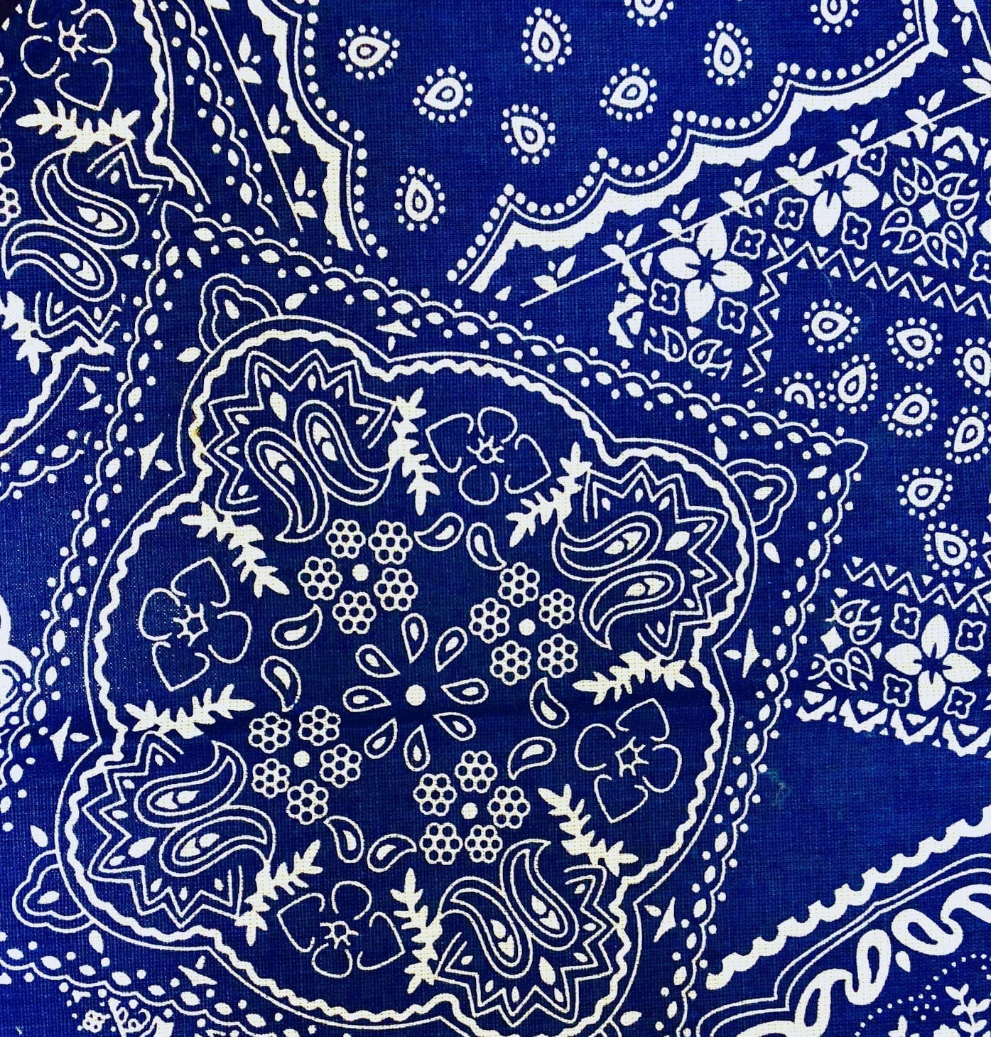 Blue Bandana Iconic Print Design Background