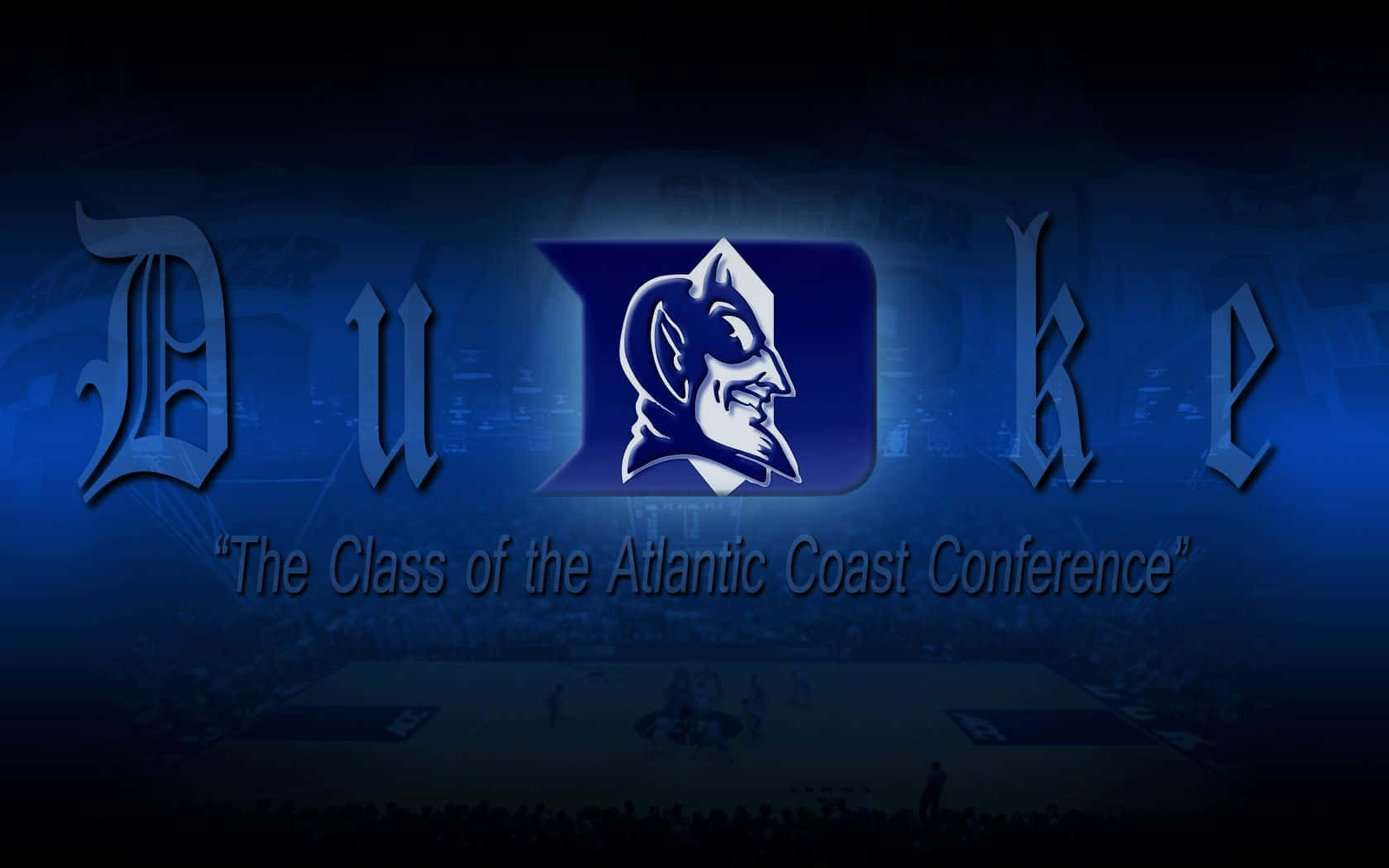 Blue Basketball Duke Blue Devils Overlay Logo Background