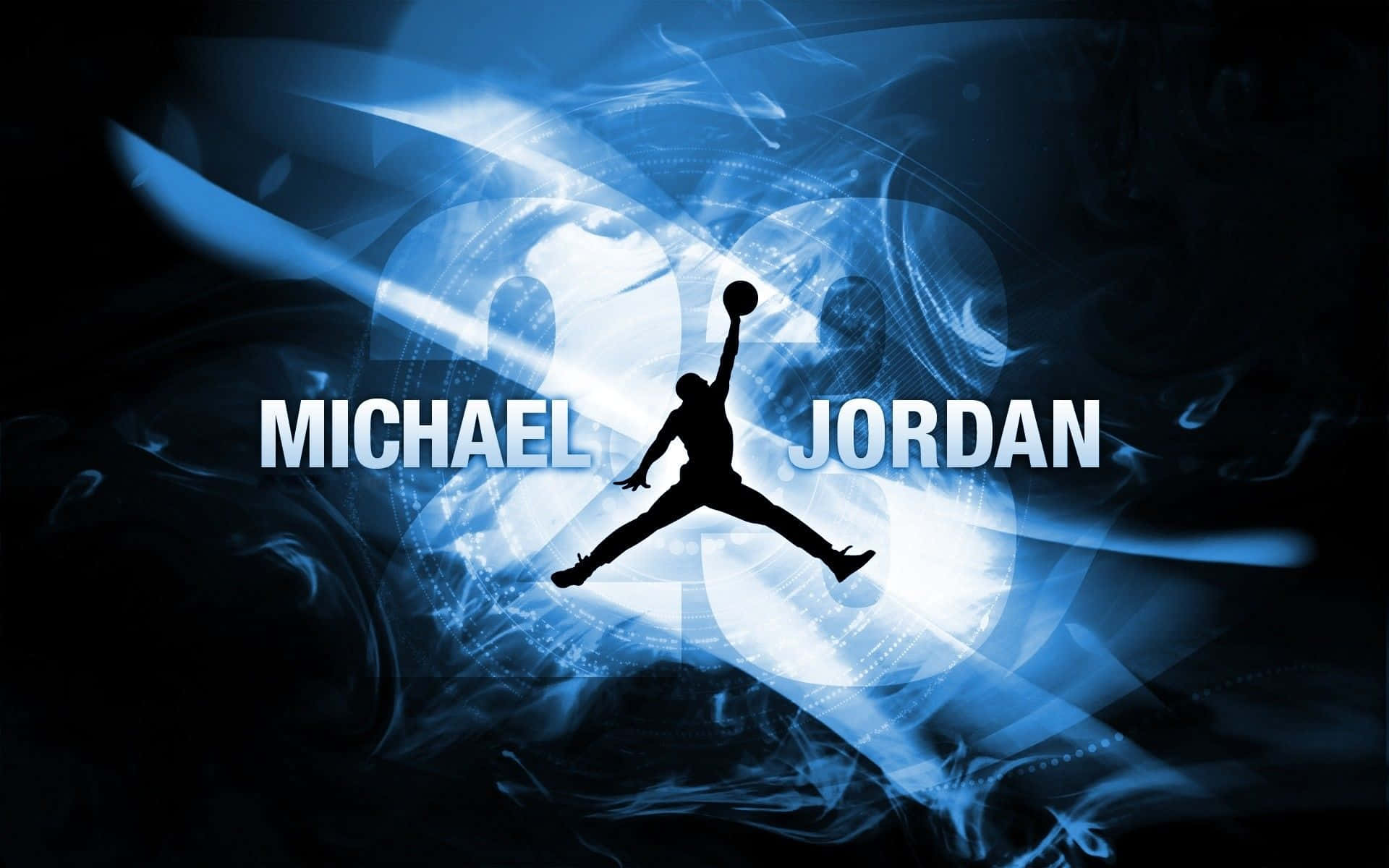 Blue Basketball Michael Jordan Fanart Background