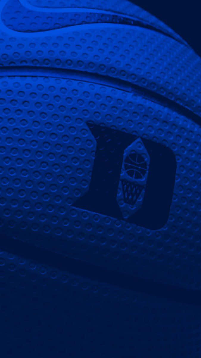 Blue Basketball With Nike Logo Background