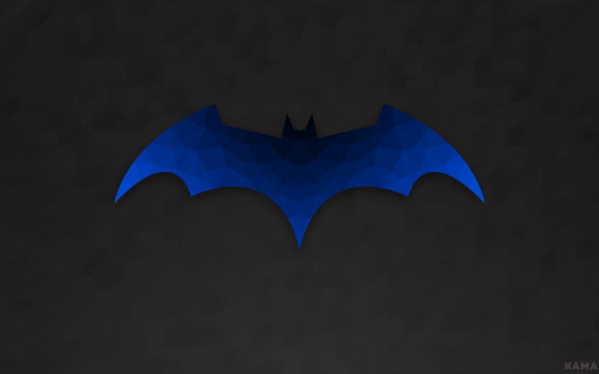Blue Batman Logo Background