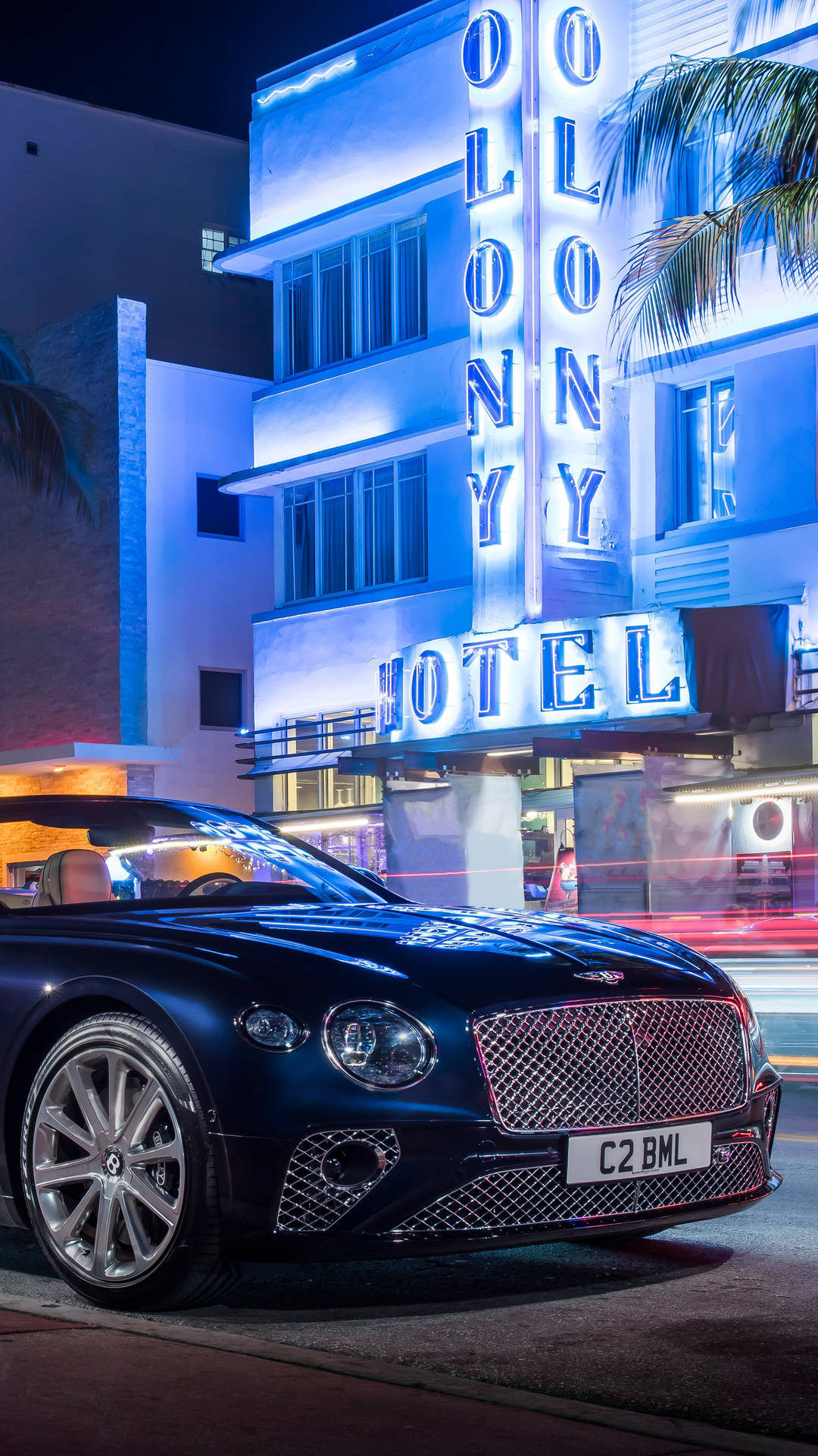Blue Bentley Continental Gt Iphone Background