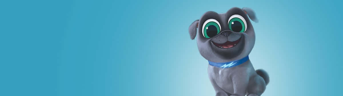 Blue Bingo Banner Puppy Dog Pals Background