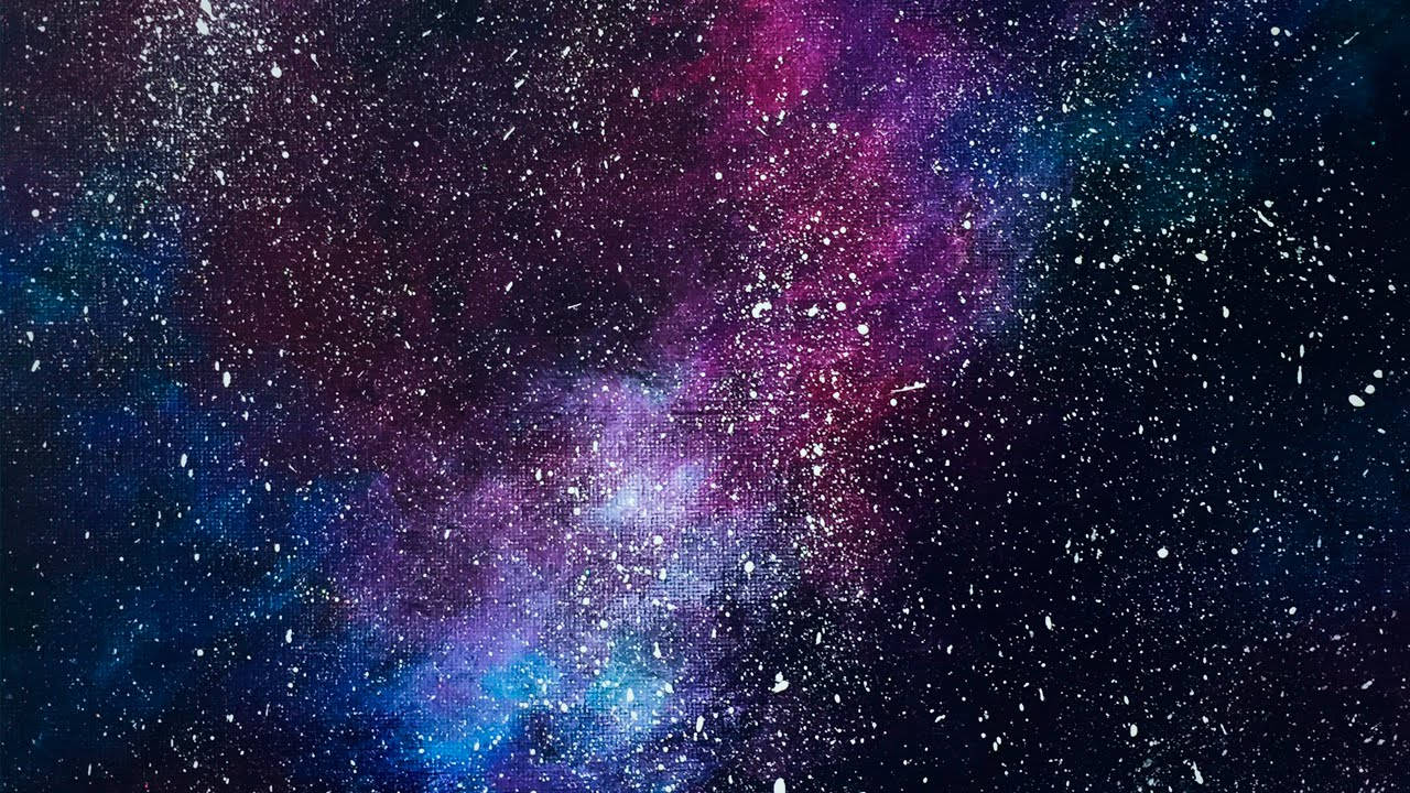 Blue, Black And Purple Galaxy Background