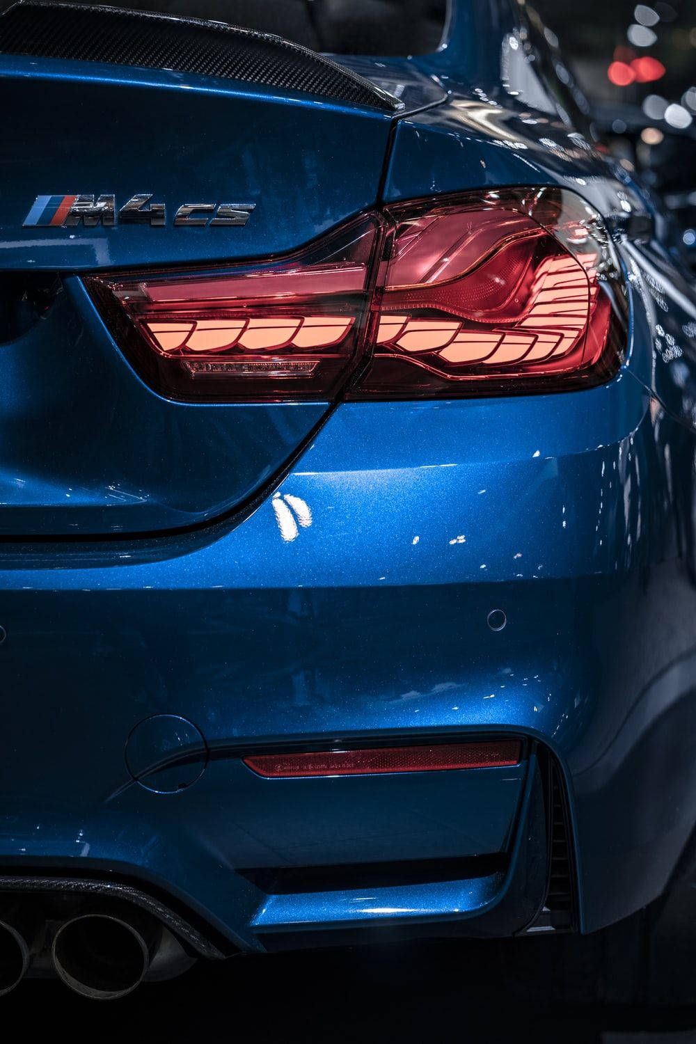 Blue Bmw M4 Tail Light