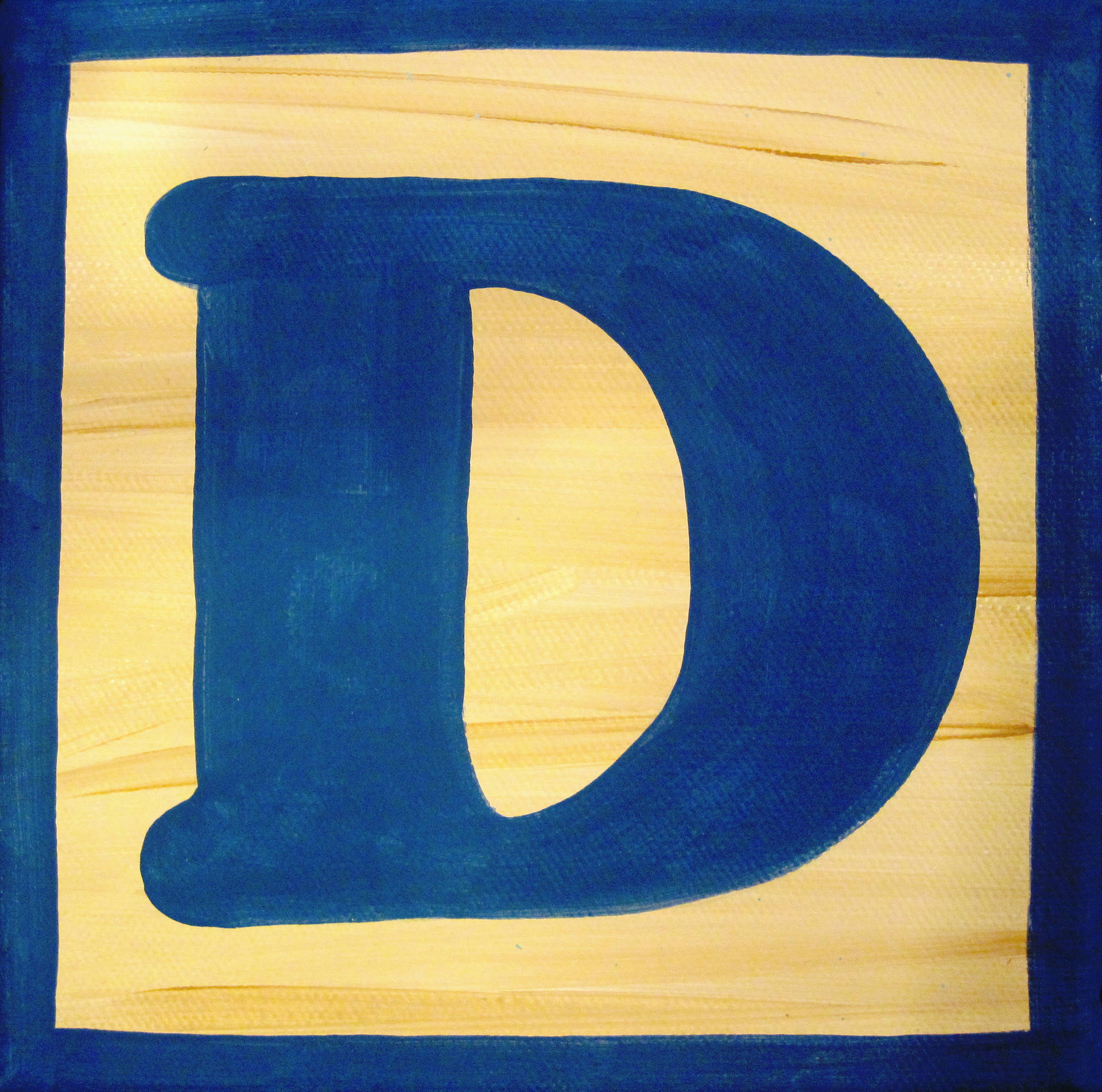 Blue Border Letter D Background