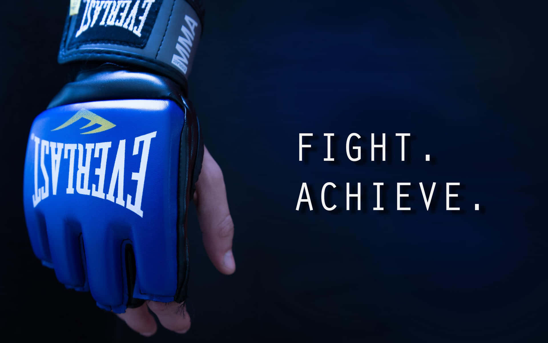 Blue Boxing Glove Motivation Background