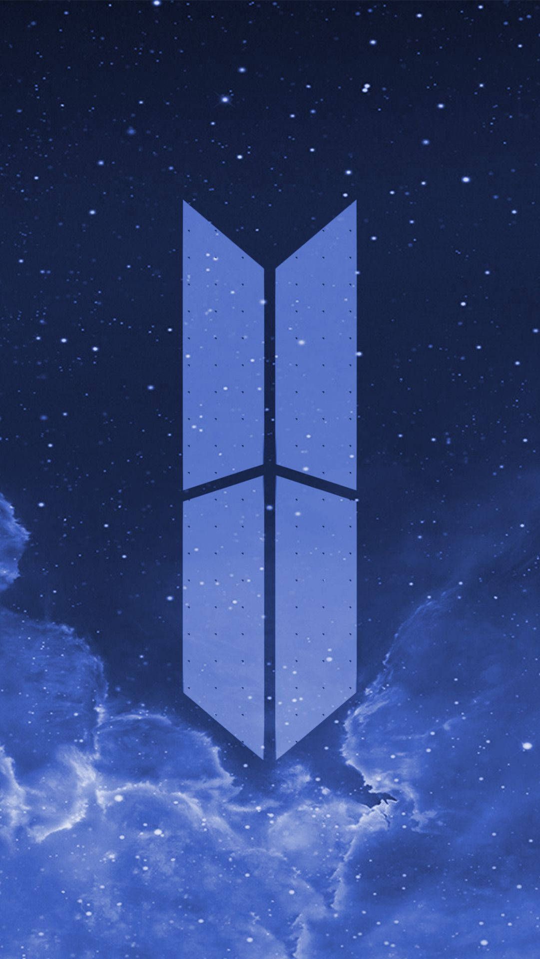 Blue Bts Logo Background