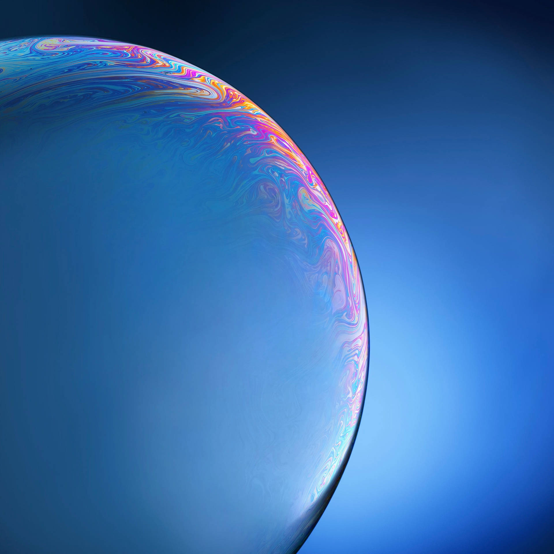Blue Bubble Iphone X Amoled Background