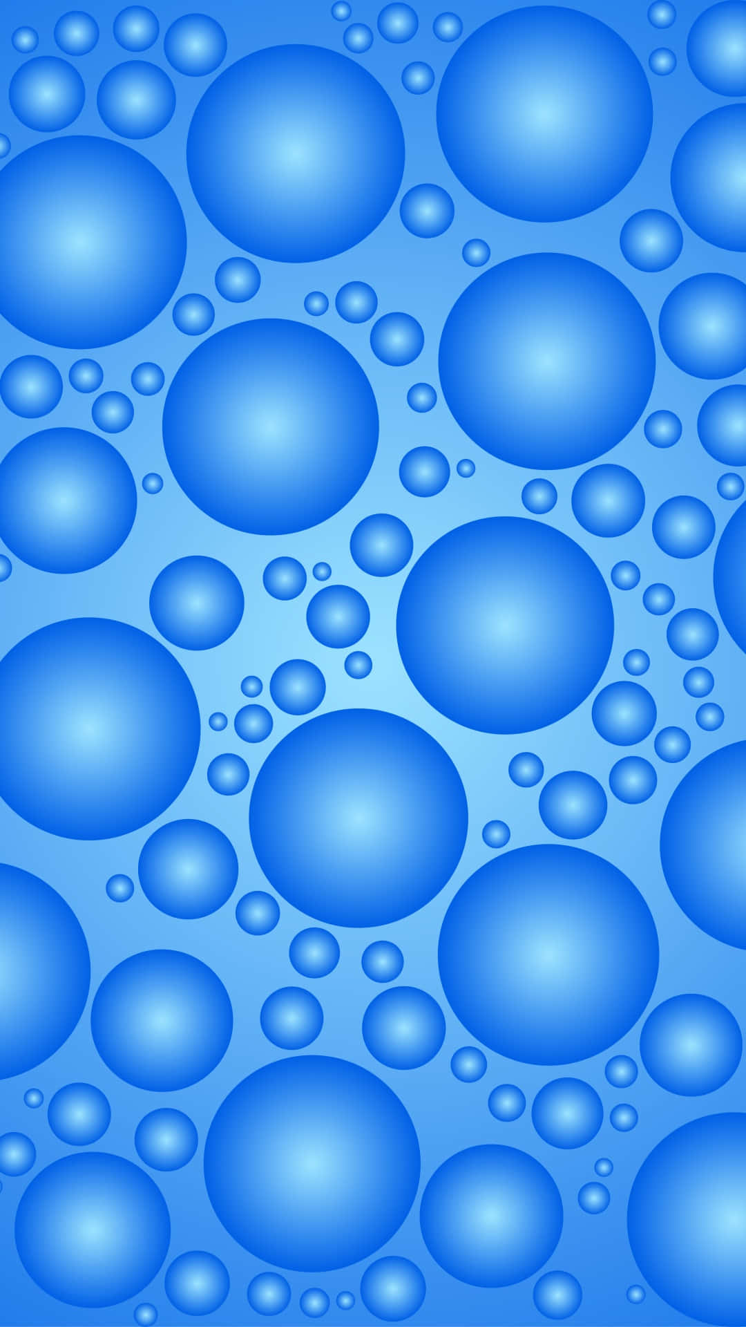 Blue Bubbles On A Blue Background Background