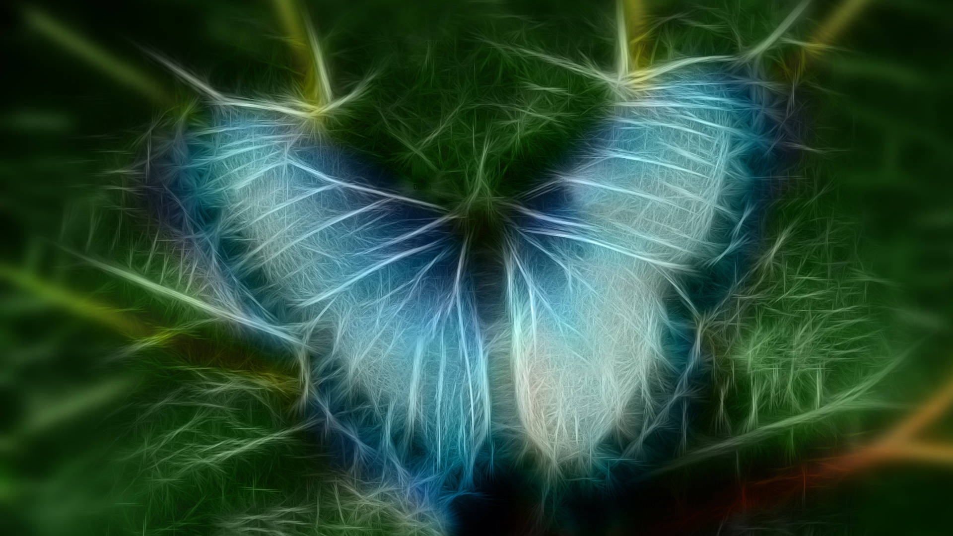 Blue Butterfly Apparition Background