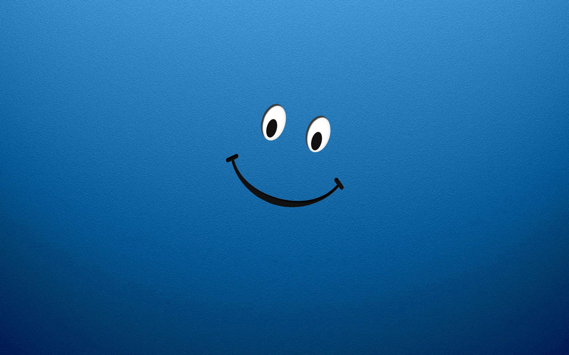 Blue Cartoon Smiley Face Background