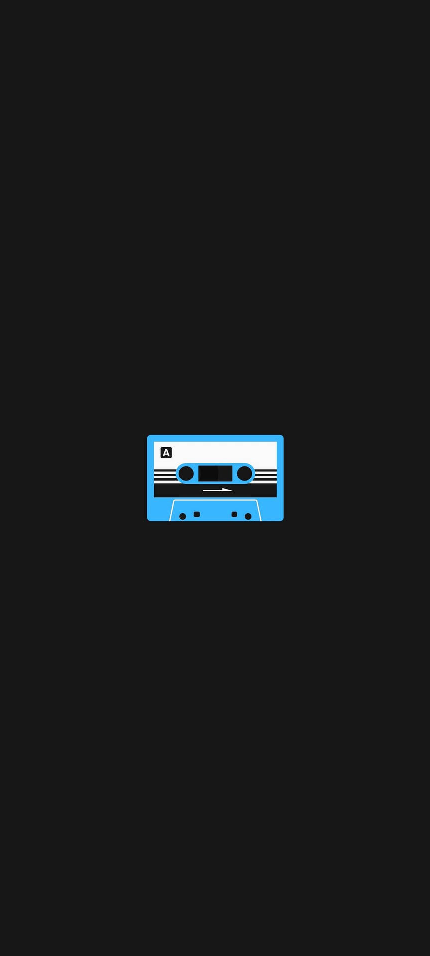 Blue Cassette Tape Oneplus 9r Background