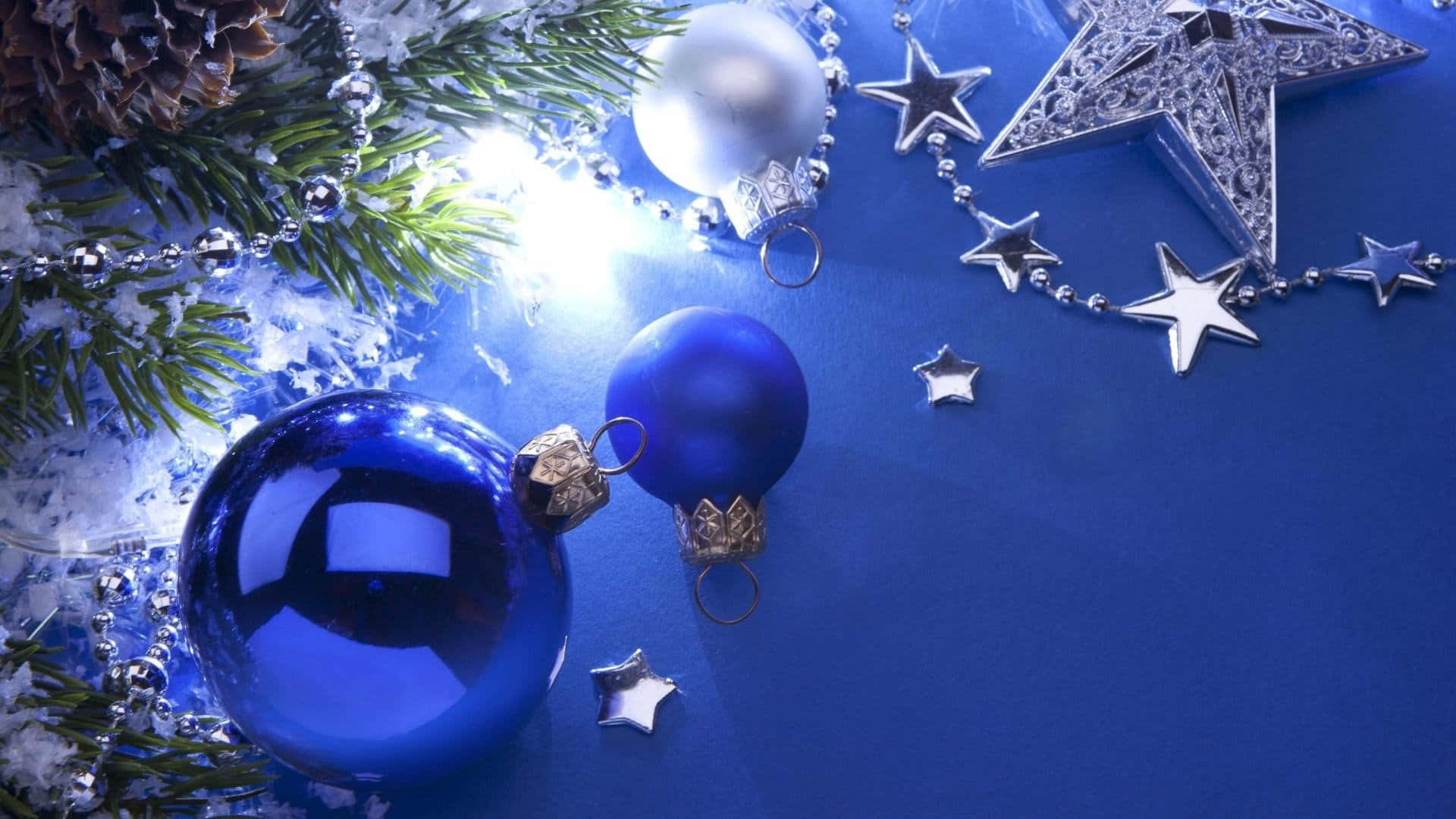 Blue Christmas Adornments