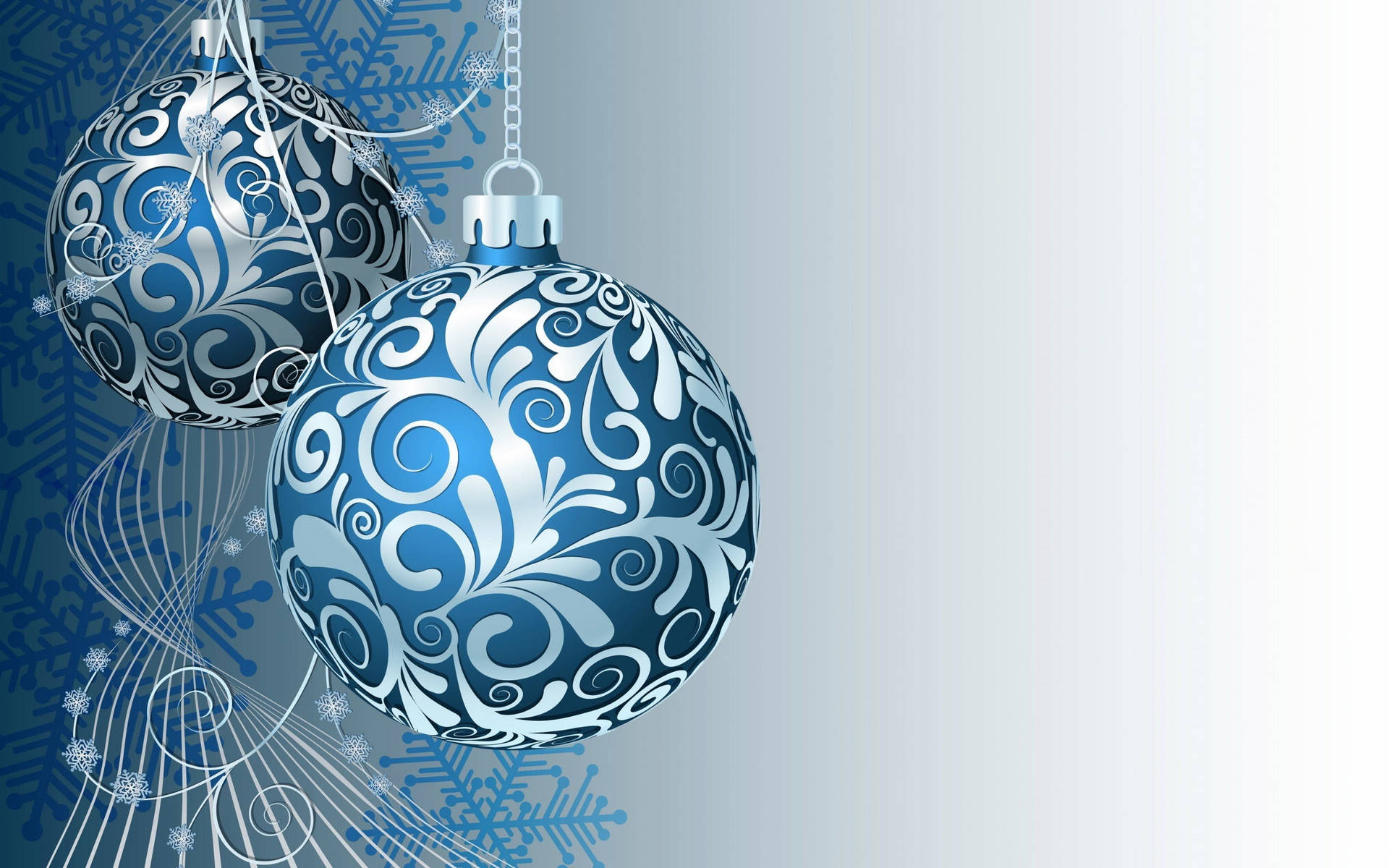 Blue Christmas Balls Holidays Graphic