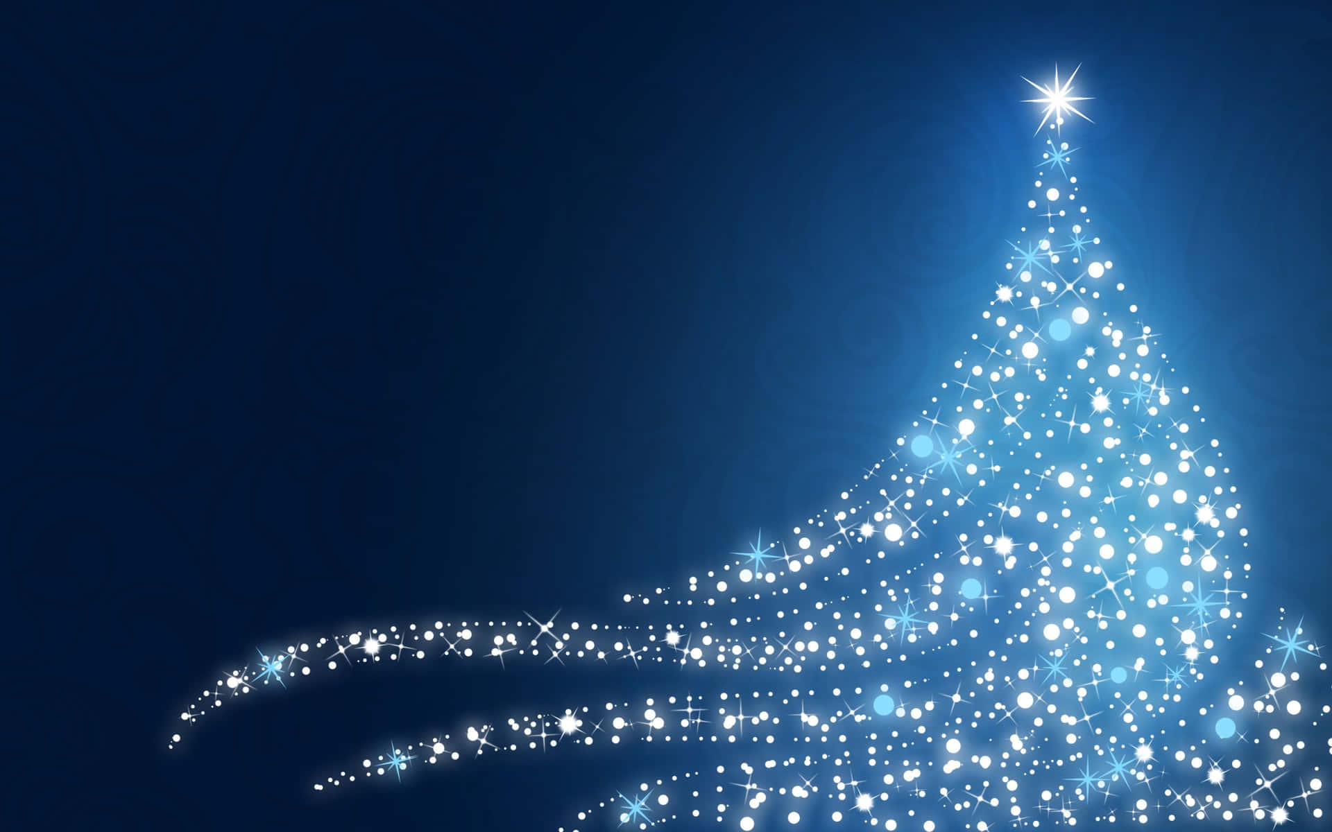 Blue Christmas Tree Background