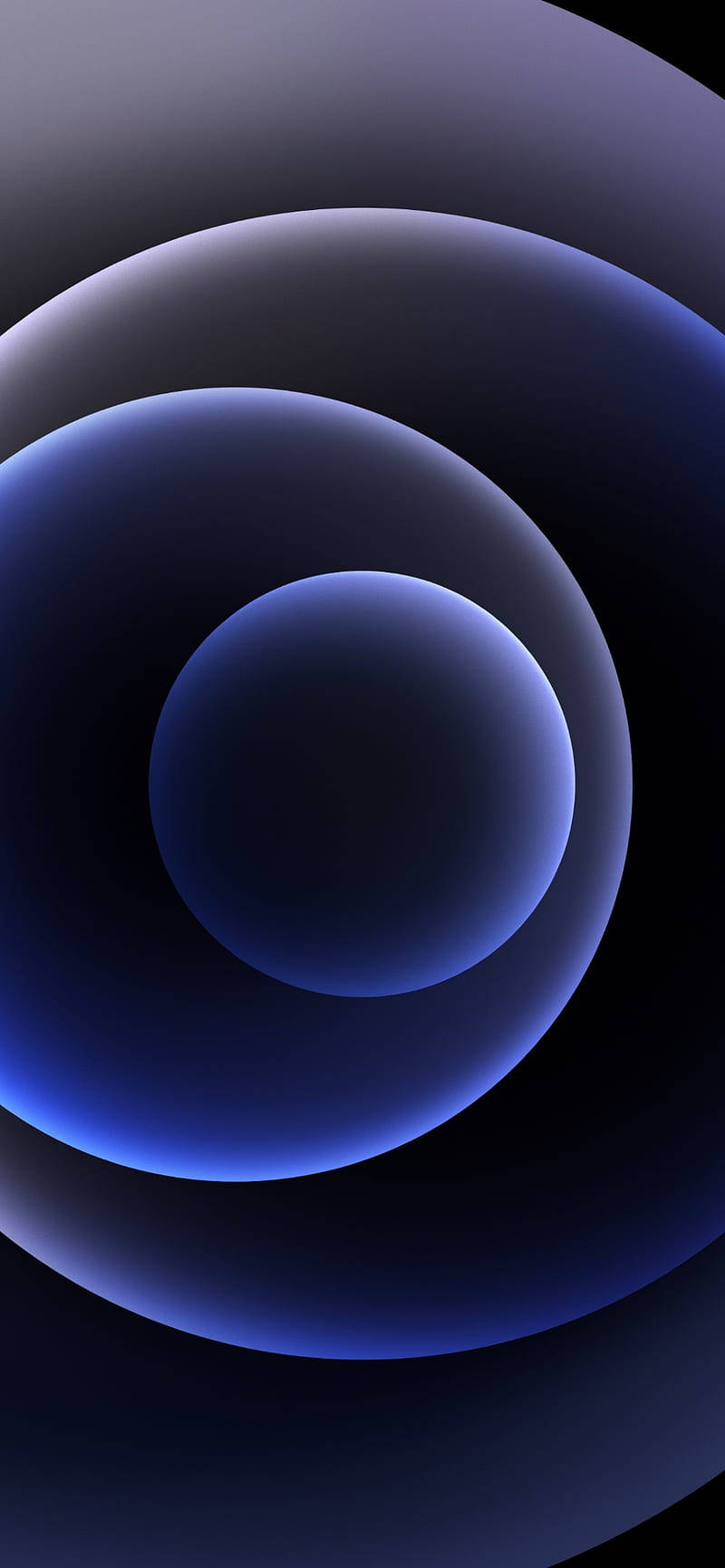 Blue Circles Abstract Iphone Background