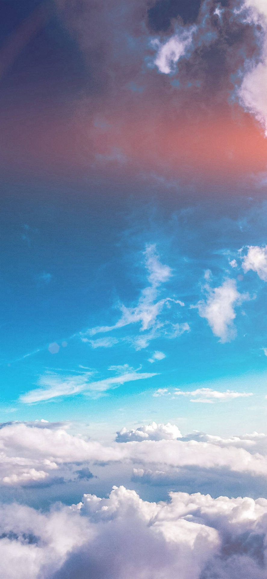 Blue Clouds Aeshetic Phone Background