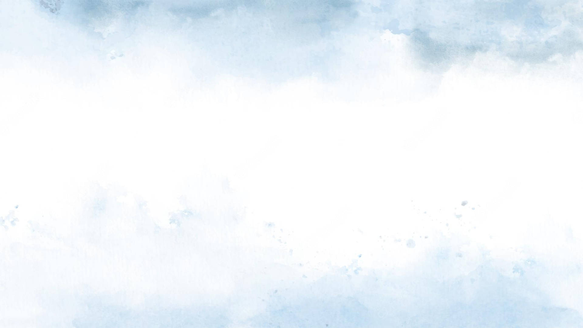 Blue Clouds On White Pastel Background