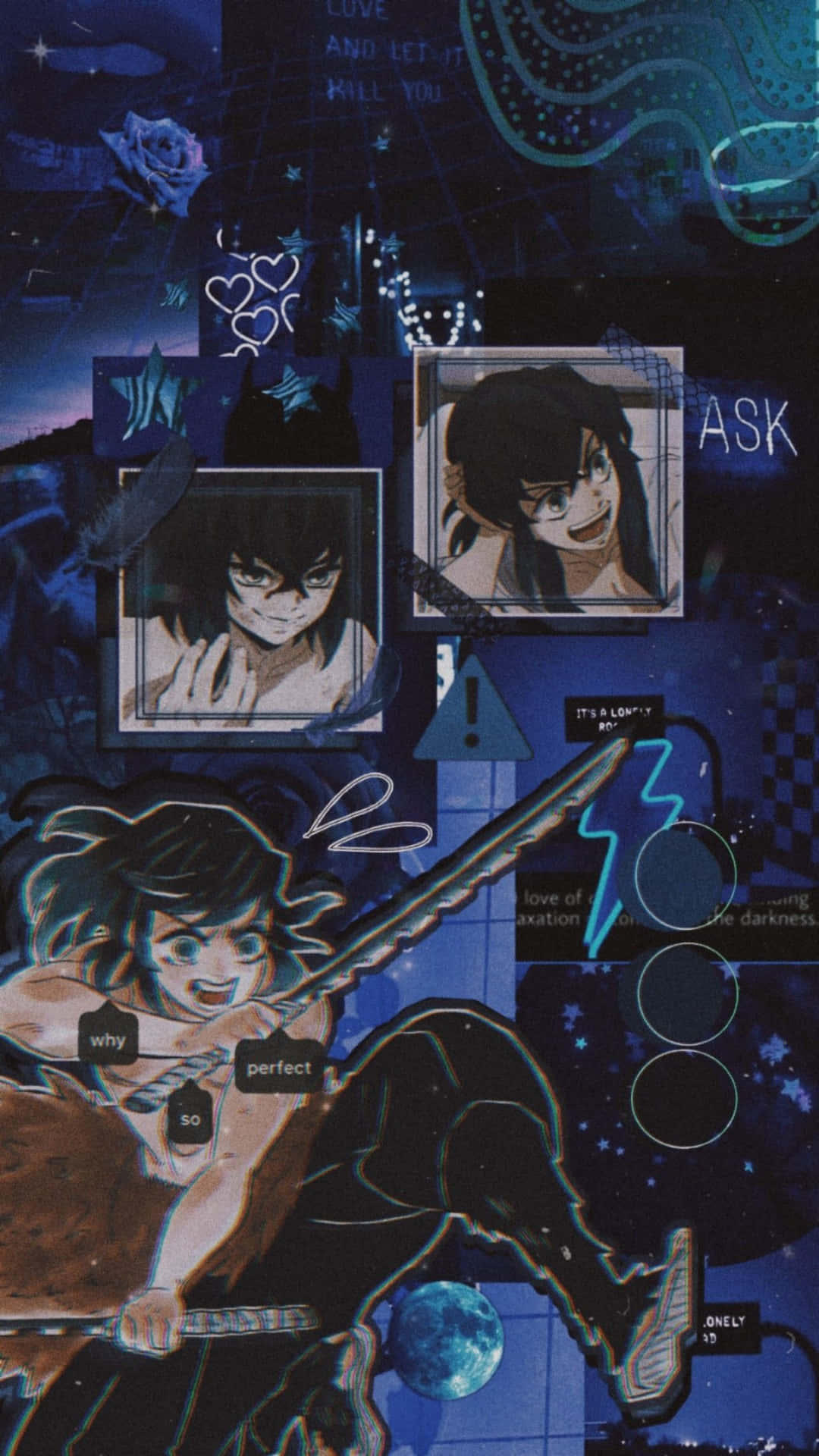 Blue Collage Inosuke Pfp