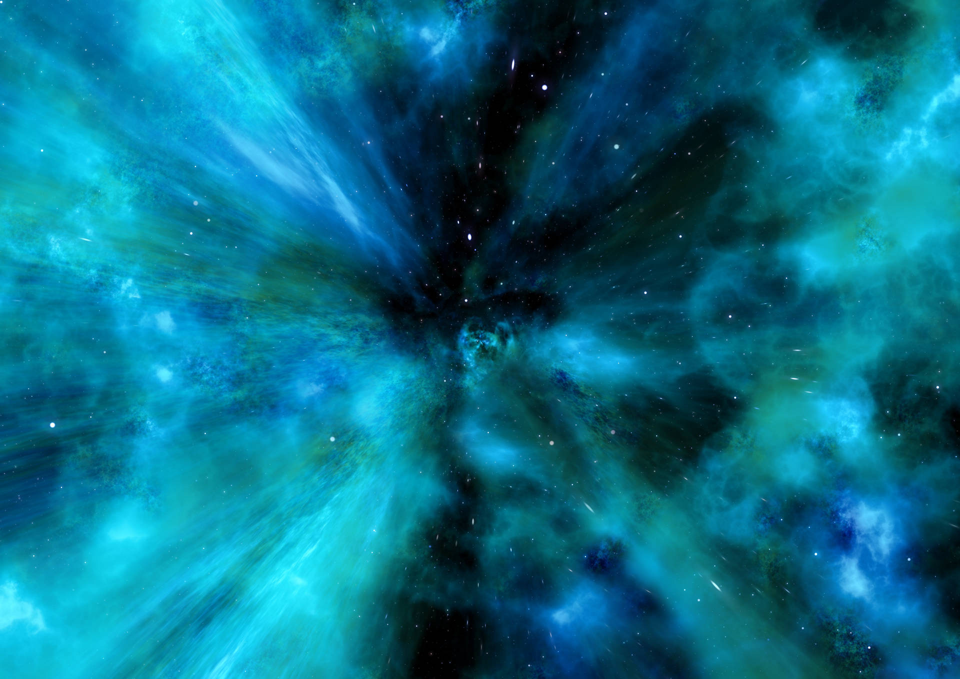 Blue-colored Nebula Universe Background