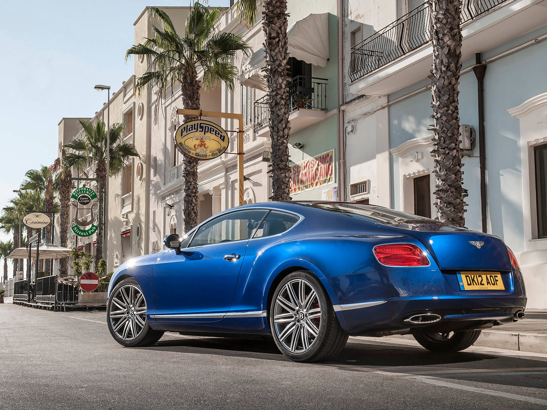 Blue Continental Gt Speed Bentley Hd Background
