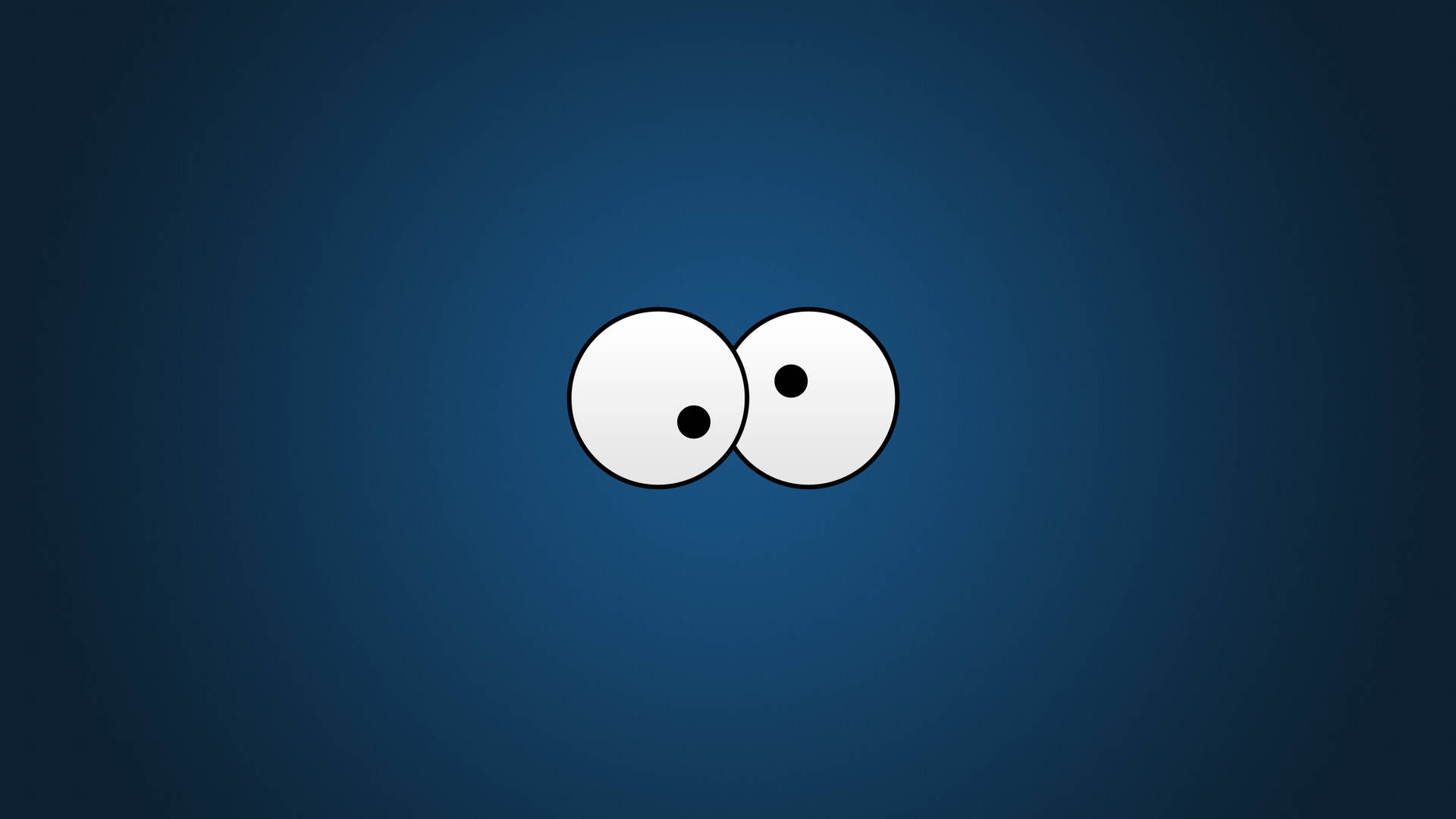 Blue Cookie Monster Eyes Background