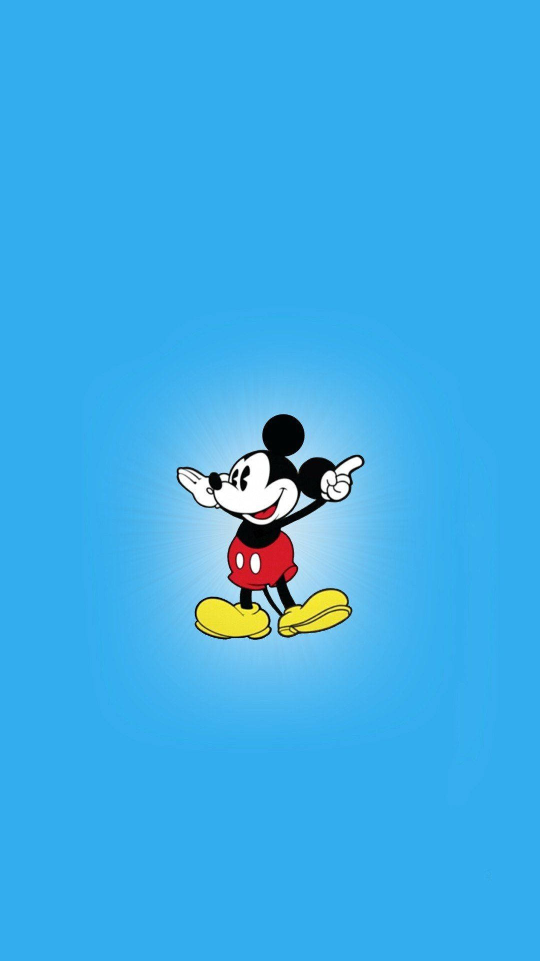 Blue Cover Mickey Mouse Background