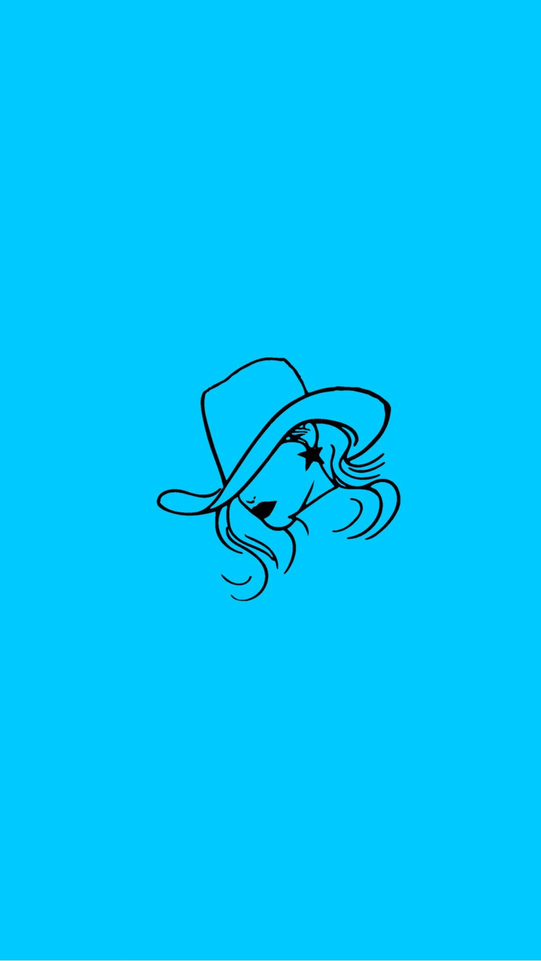 Blue Cowgirl Background
