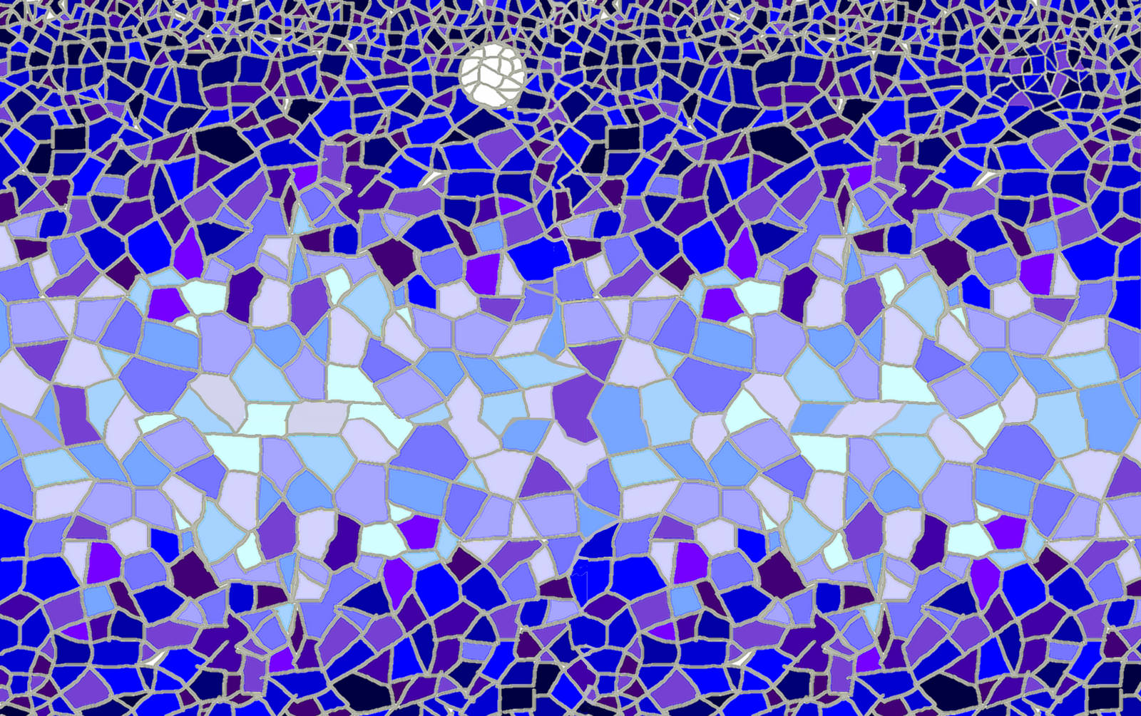 Blue Crackle Mosaic Background