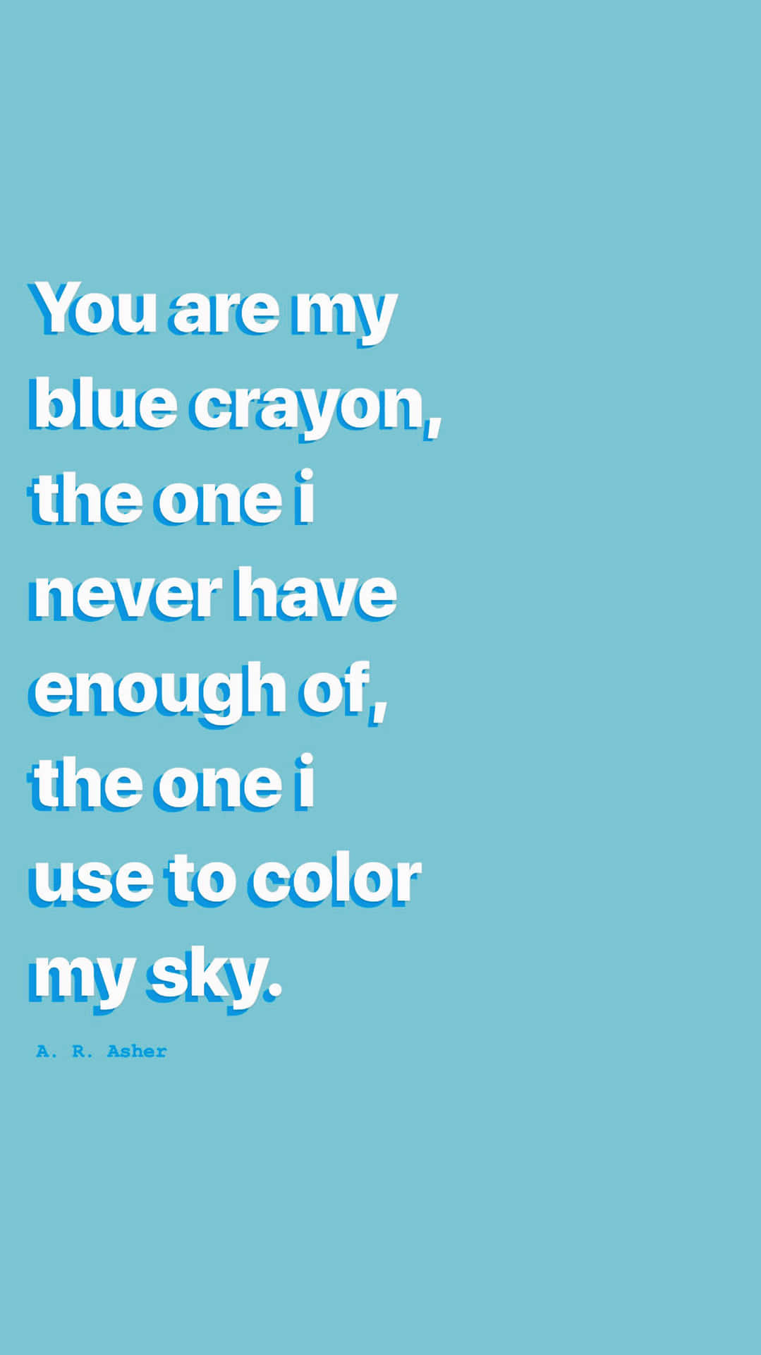 Blue Crayon Poem