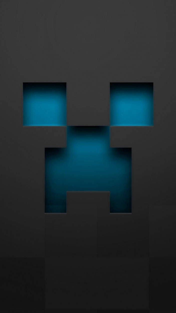 Blue Creeper Minecraft Iphone