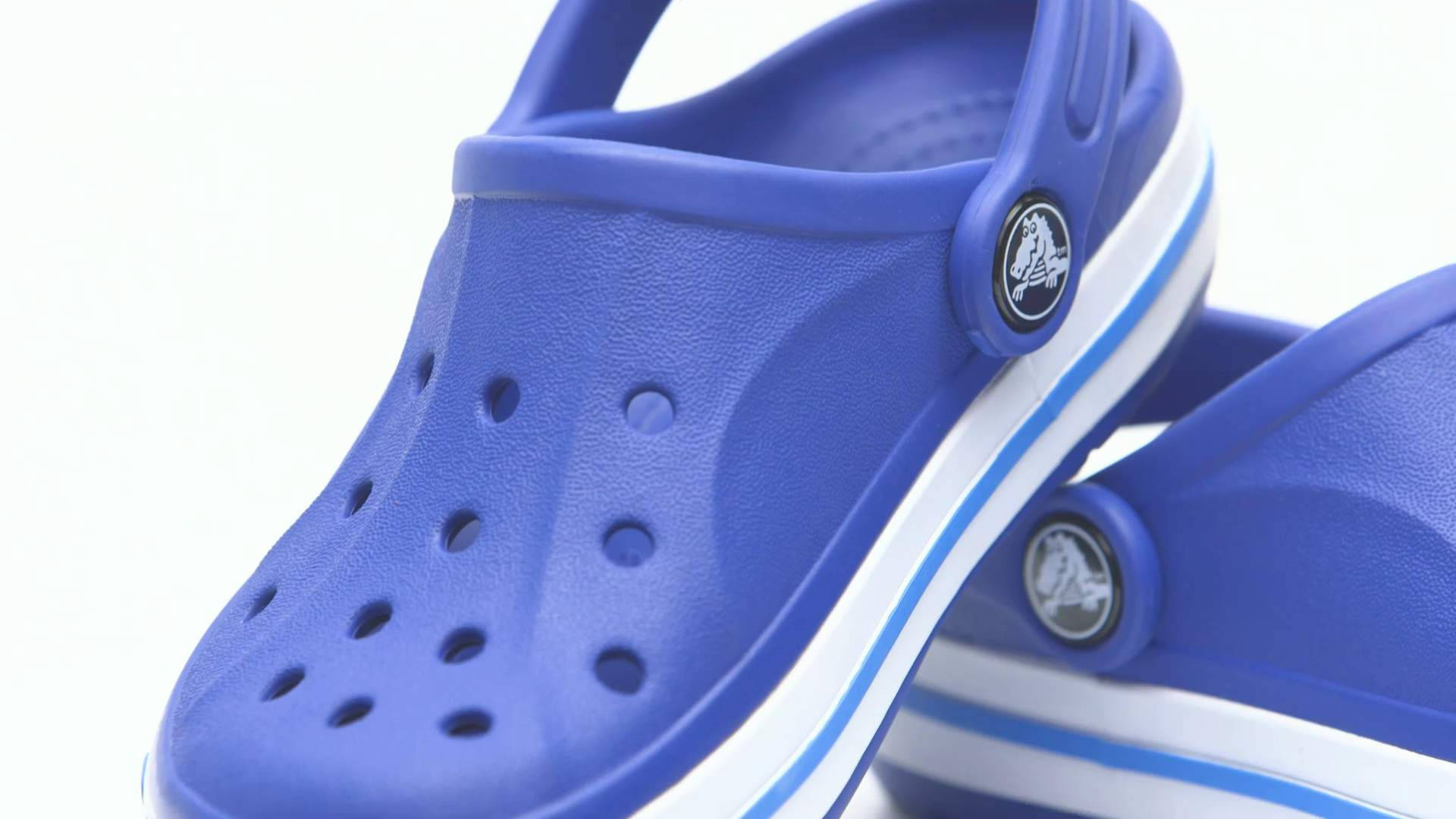 Blue Crocs Clogs For Kids Background