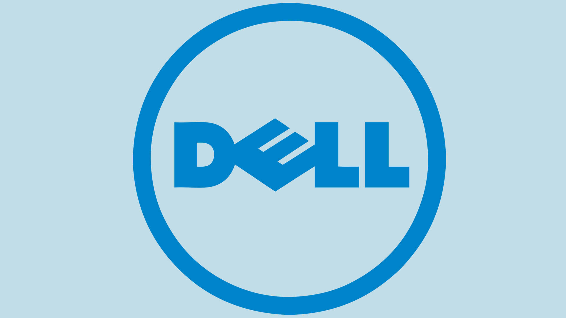 Blue Dell 4k Logo Background