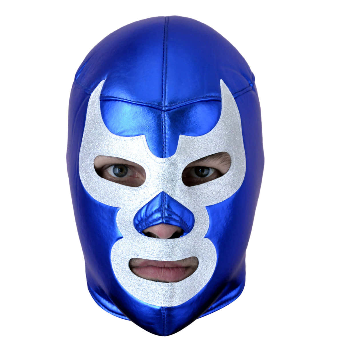 Blue Demon Blue Mask Closeup Background