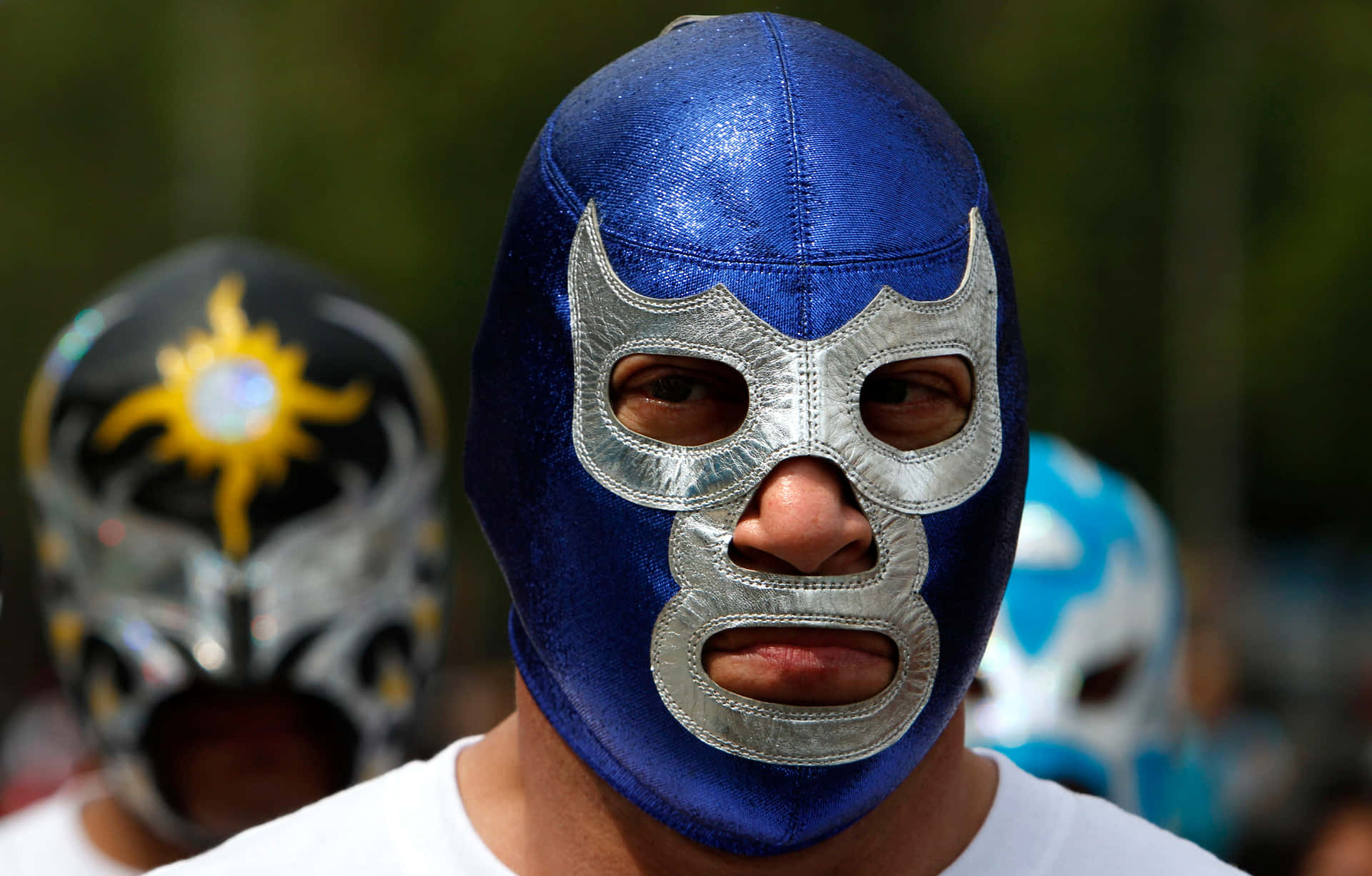 Blue Demon Blue Mask Background