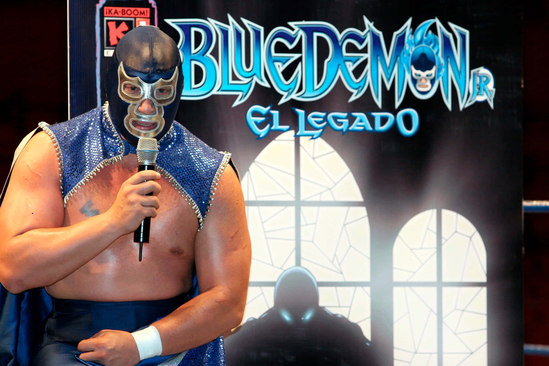 Blue Demon El Legado Graphic Arts Background