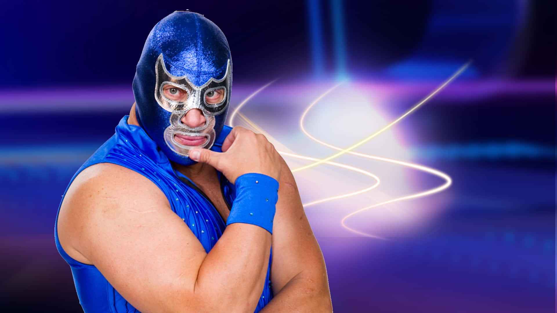 Blue Demon Graphic Desiign Background